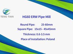 정밀 튜브 밀링은 진열 철 둥근 정사 튜브 80m/min