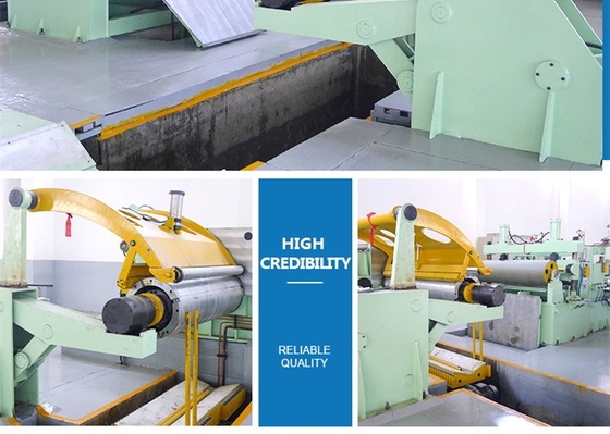고속 Cnc 아연 도금 800mm 폭 강철 코일 슬리팅 머신