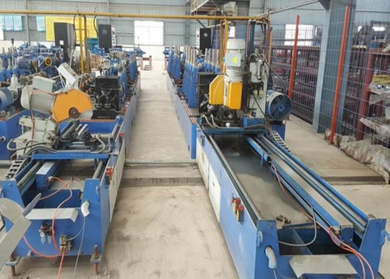 녹색 고주파 관 분쇄기 기계 76mm-153mm 강관 생산 라인