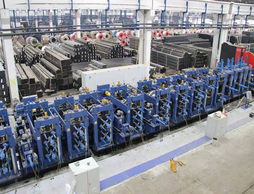 600kw 고속 파이프 밀 웰딩 프로세스 철강 파이프 생산 라인
