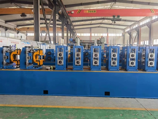 고속 PLC 제어 파이프 밀 25-76mm 지름 파이프 주파수 인덕션 용접 500KW 전력