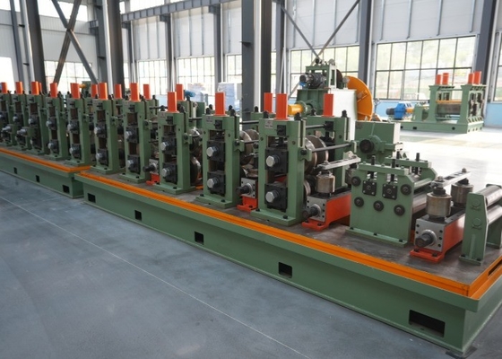 고속 탄소강 용접 파이프 밀 32-102mm PLC 제어 롤 성형