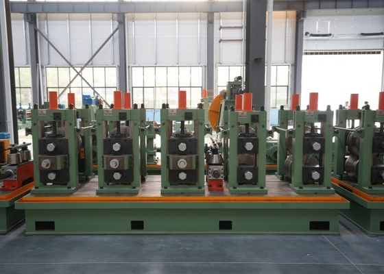 고속 탄소강 용접 파이프 밀 32-102mm PLC 제어 롤 성형