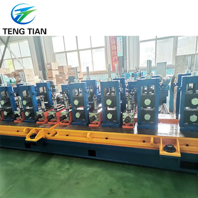 고속 PLC 제어 파이프 밀 25-76mm 지름 파이프 주파수 인덕션 용접 500KW 전력