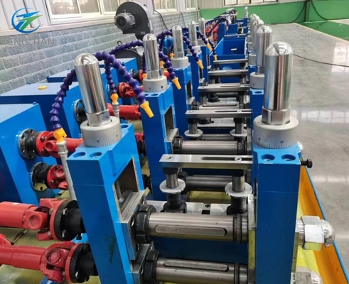 둥근 관을 위한 자동적인 냉간 절단 파이프 공장 기계 300KW HF 용접공