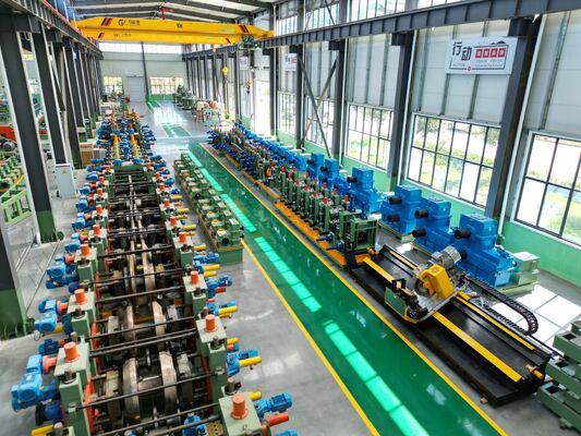 용접 파이프 밀 300-508mm 직경 0-25m/min 속도