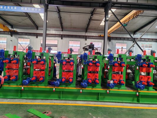 Industrialized ERW Tube Mill Production Line Machine for Carbon Steel Pipes with PLC Motor & Gearbox